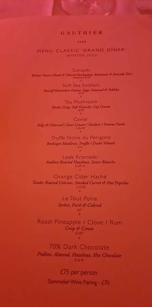  at Gauthier Soho in London