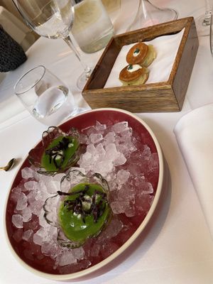 Canapés  at Gauthier Soho in London