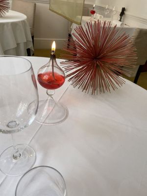 Table set up  at Gauthier Soho in London