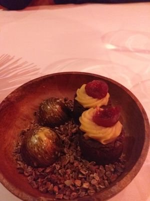Petit fours - beautiful chocolate at Gauthier Soho in London