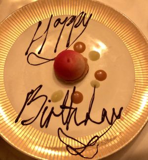 Apple dessert   at Gauthier Soho in London