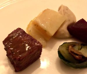 3d printed meat   at Gauthier Soho in London