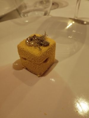 Sponge cake at Gauthier Soho in London