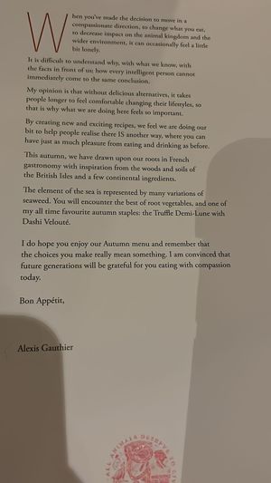   at Gauthier Soho in London