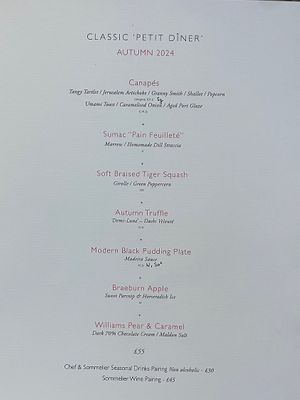 Petit Dîner (Pre-Theatre Menu)  at Gauthier Soho in London
