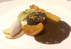 Course 5 - Modern Black Pudding Plate  at Gauthier Soho in London