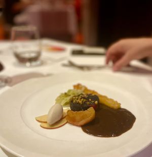 Course 5 - Modern Black Pudding Plate  at Gauthier Soho in London