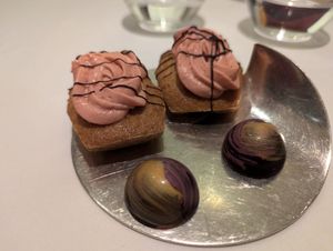 Sweets served at the end of the meal. at Gauthier Soho in London