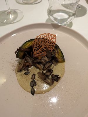 Mushroom and pumpkin at Gauthier Soho in London