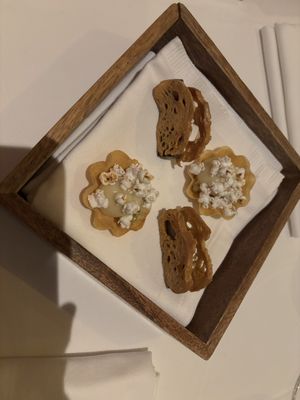 Canapés  at Gauthier Soho in London