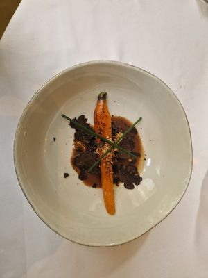 Average truffle carrot dish at Gauthier Soho in London