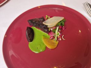 Excellent beetroot dish at Gauthier Soho in London