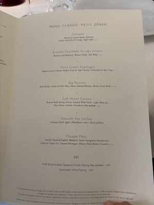 Early dinner tasting menu  at Gauthier Soho in London