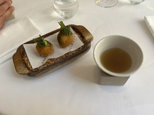 Canapés  at Gauthier Soho in London