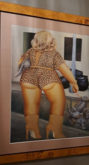 Bathroom art at Gauthier Soho in London
