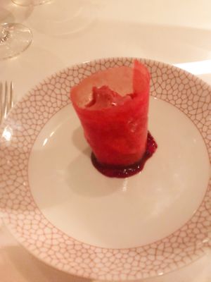Raspberry galore at Gauthier Soho in London