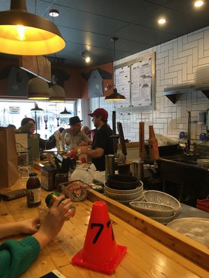 They have “bar seating” and some other spots around the exterior. at Crafty Ramen in Guelph