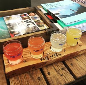 Jun Kombucha Flight at Revel - Kombucha Bar in Ojai