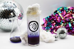 Butterfly pea seltzer at Cocoa Cinnamon - Lakewood in Durham