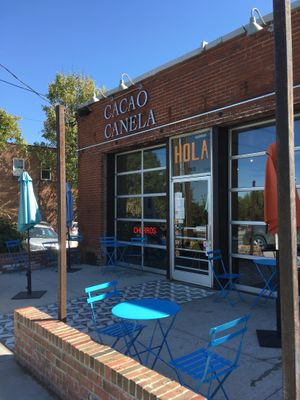 Front/outdoor seating at Cocoa Cinnamon - Lakewood in Durham
