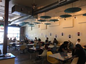  Cute indoor seating area at Cocoa Cinnamon - Lakewood in Durham