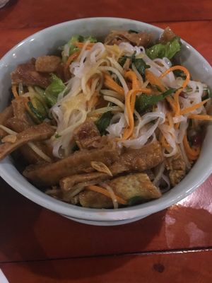 Bún Chay Trōn (ask for no egg!!) at Vietnamese Soul Food in Cat Ba