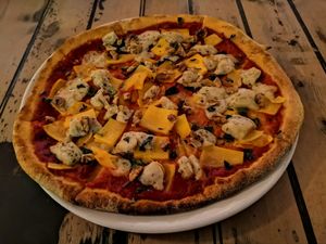 Roasted squash and mozzarella at Black Isle Bar and Rooms in Inverness