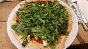 Vegan pizza at Black Isle Bar and Rooms in Inverness