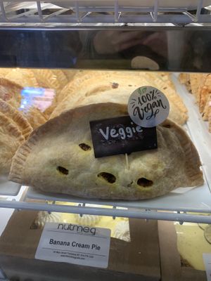 Veggie hand pie at Nutmeg Cafe in Tuckahoe