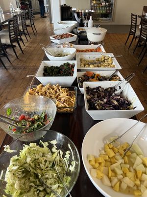 Buffet selection  at The Settlement Center Restaurant in Borgarnes