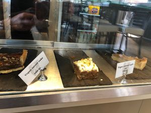 Vegan cakes  at The Settlement Center Restaurant in Borgarnes
