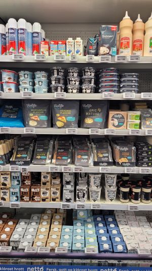 Vegan cheese at Netto in Egilsstadir