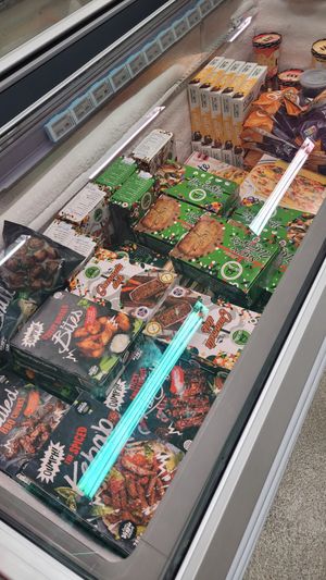 Vegan Freezer at Netto in Egilsstadir