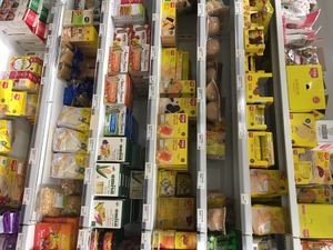 Gluten free section with vegan options at Netto in Egilsstadir