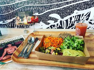 Juice & Salad Bar at Al Grano in Santiago