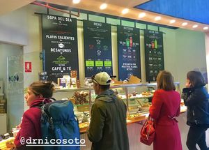 Food Bar  at Al Grano in Santiago
