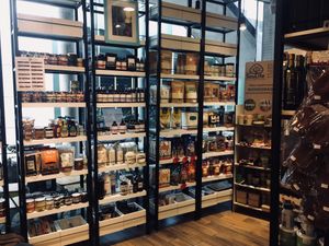 What a well stocked shop at Al Grano in Santiago