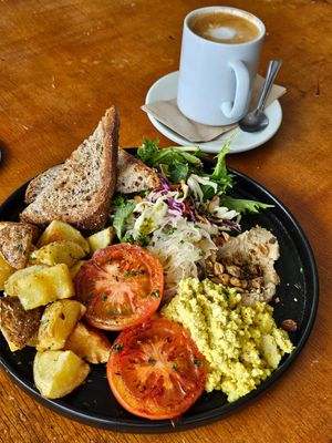 Vegan big breakfast. Highly recommended at Humbug Cafe in Auckland