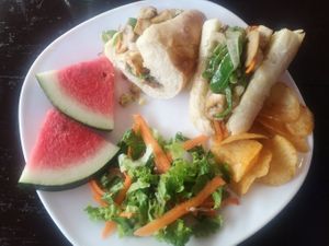 Tofu Sandwich without Mayo at am/pm organic cafe in Pokhara