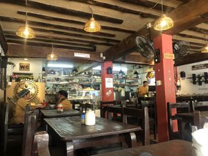 The inside   at am/pm organic cafe in Pokhara