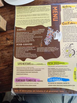  at am/pm organic cafe in Pokhara