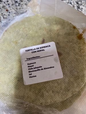 Flour tortillas vegan, also were oat tortillas for gluten free option   at Mercado Organico in La Paz