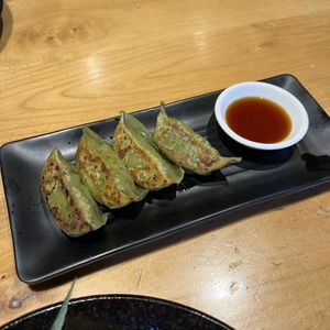 Vegetable Gyoza  at Harajuku Izakaya Restaurant in Whistler