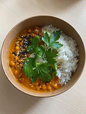 House curry at Gaudi&Naan in Ljubljana