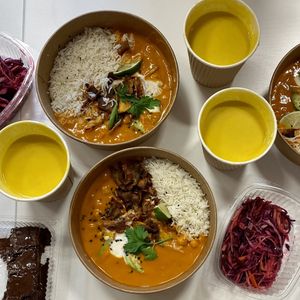 Daily lunch menu at Gaudi&Naan in Ljubljana