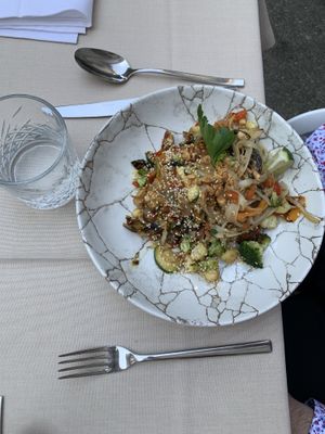 Pad thai at Gaudi&Naan in Ljubljana