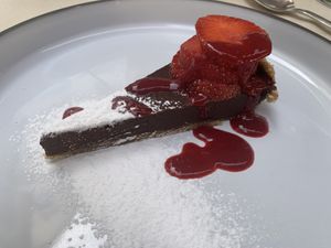 80% chocolate cake ♥️ at Gaudi&Naan in Ljubljana