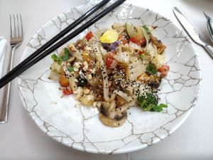 Pad thai at Gaudi&Naan in Ljubljana