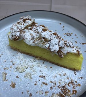 cremeschnitte at Gaudi&Naan in Ljubljana