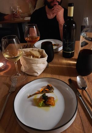 Menu dégustation plat numéro 1 at Gaudi&Naan in Ljubljana